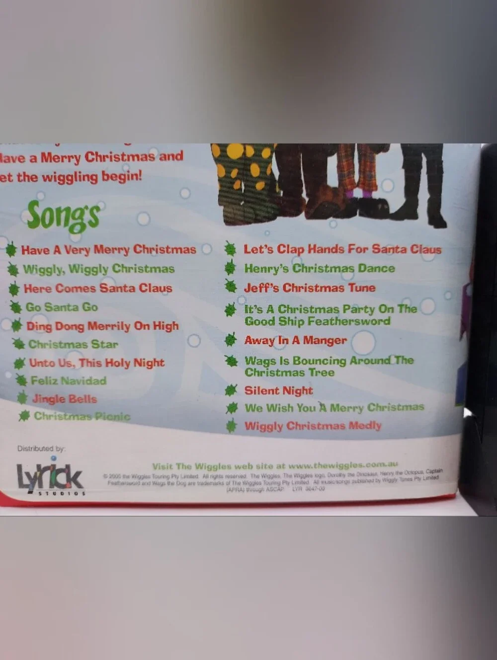 The Wiggles : Wiggly Wiggly Christmas VHS, 2002 Tested Works